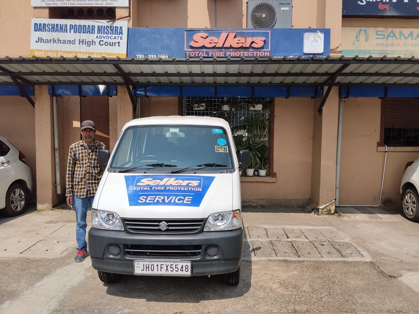 Sellers Total Fire Protection service vehicle